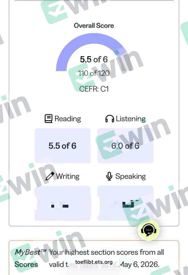 托福 保分出分案例